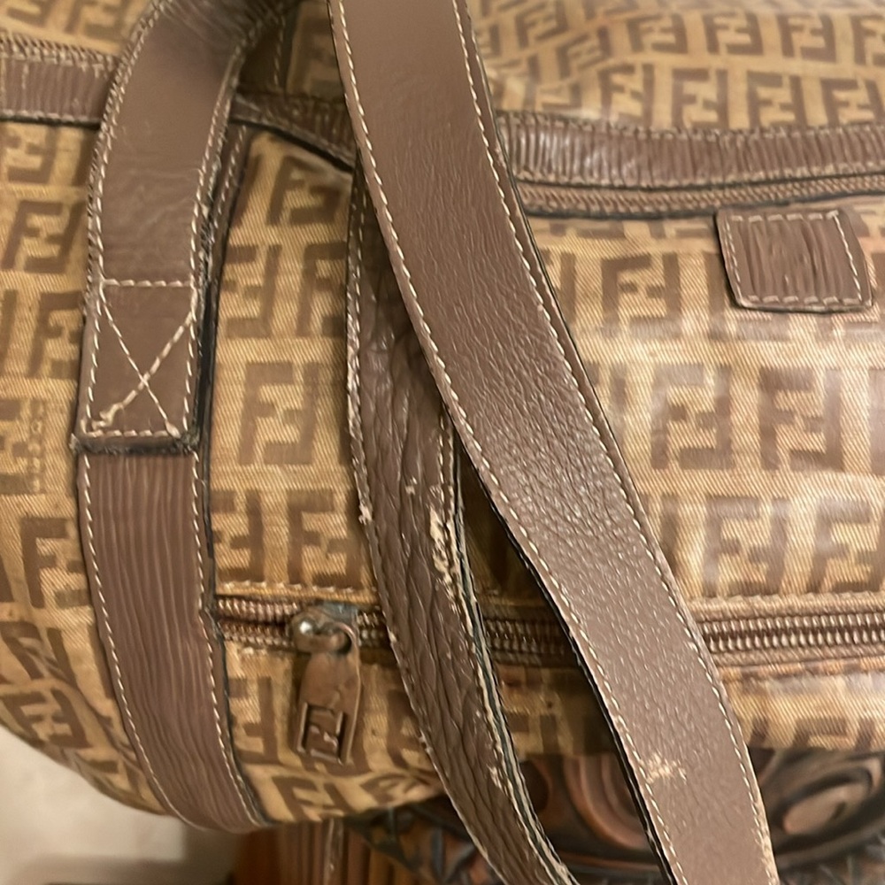 FENDI travel VINTAGE Zucca pattern weekender duffle bag O/S - Picture 13 of 15